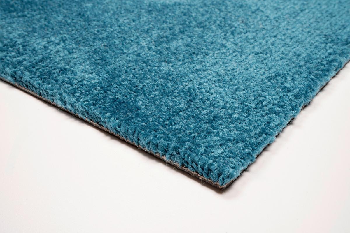 Teppichfliese Türkis Carousel 50x50 cm Florhöhe 10 mm - Türkis, Basics, Textil (50/50cm)