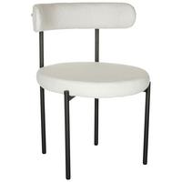 Stuhl Tedio - Schwarz/Weiß, Basics, Textil/Metall (55/78/56cm) - MID.YOU