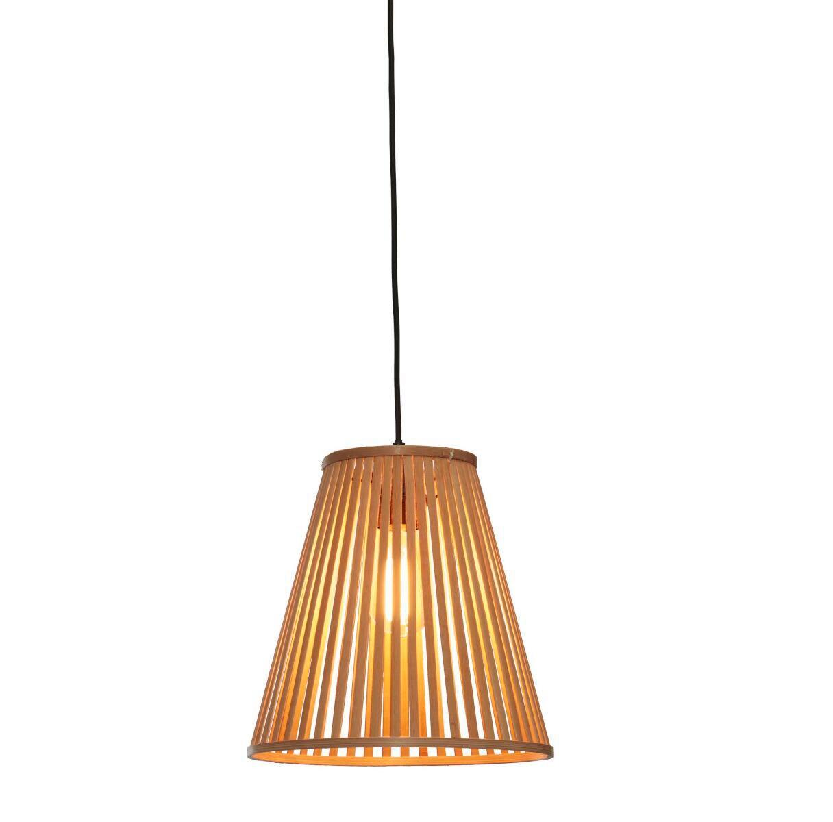Hängeleuchte Merapi Naturfarben B: 30 cm - Naturfarben, Trend, Holz (30/30/30cm) - Good & Mojo
