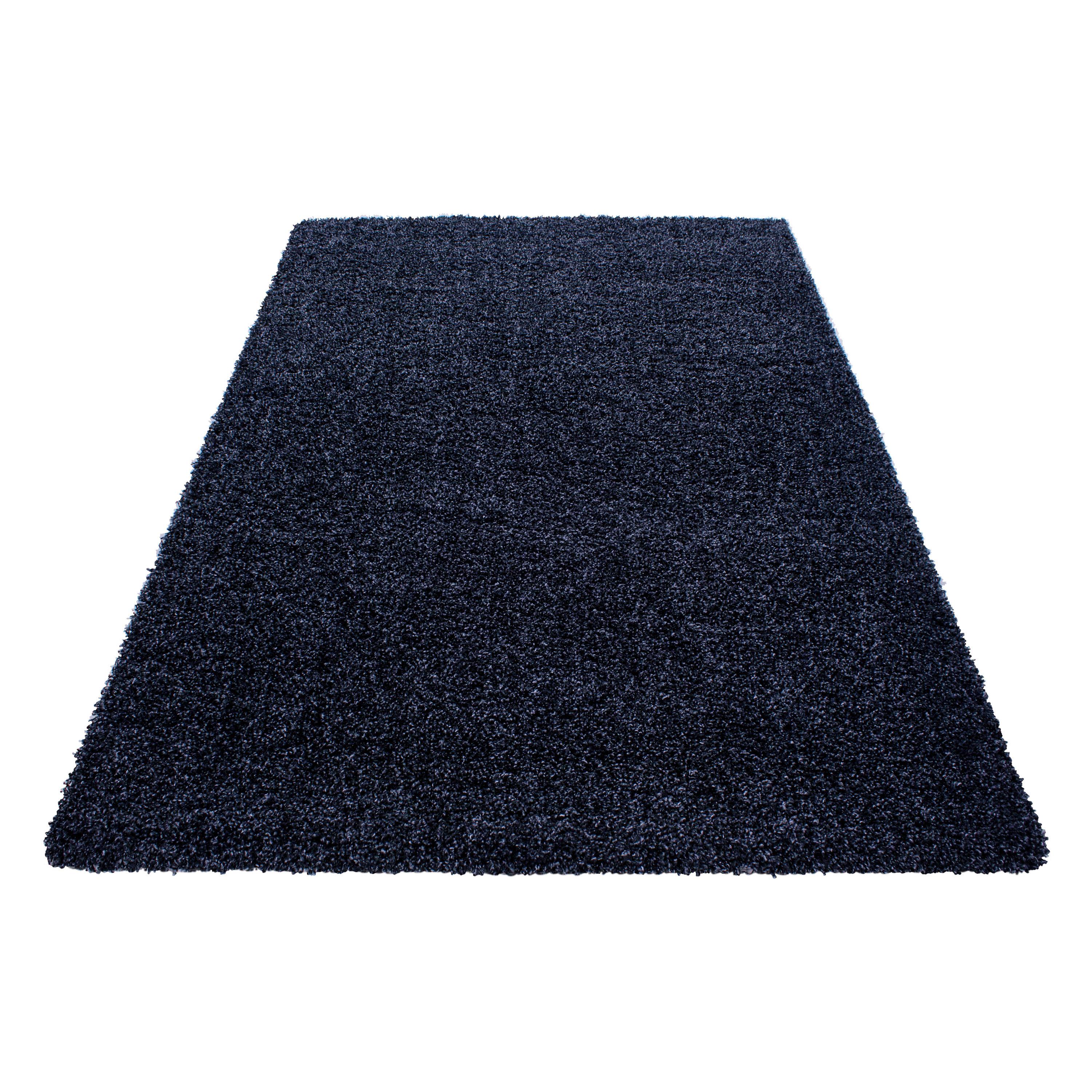 Hochflor Teppich Dunkelblau Life 160x230 cm