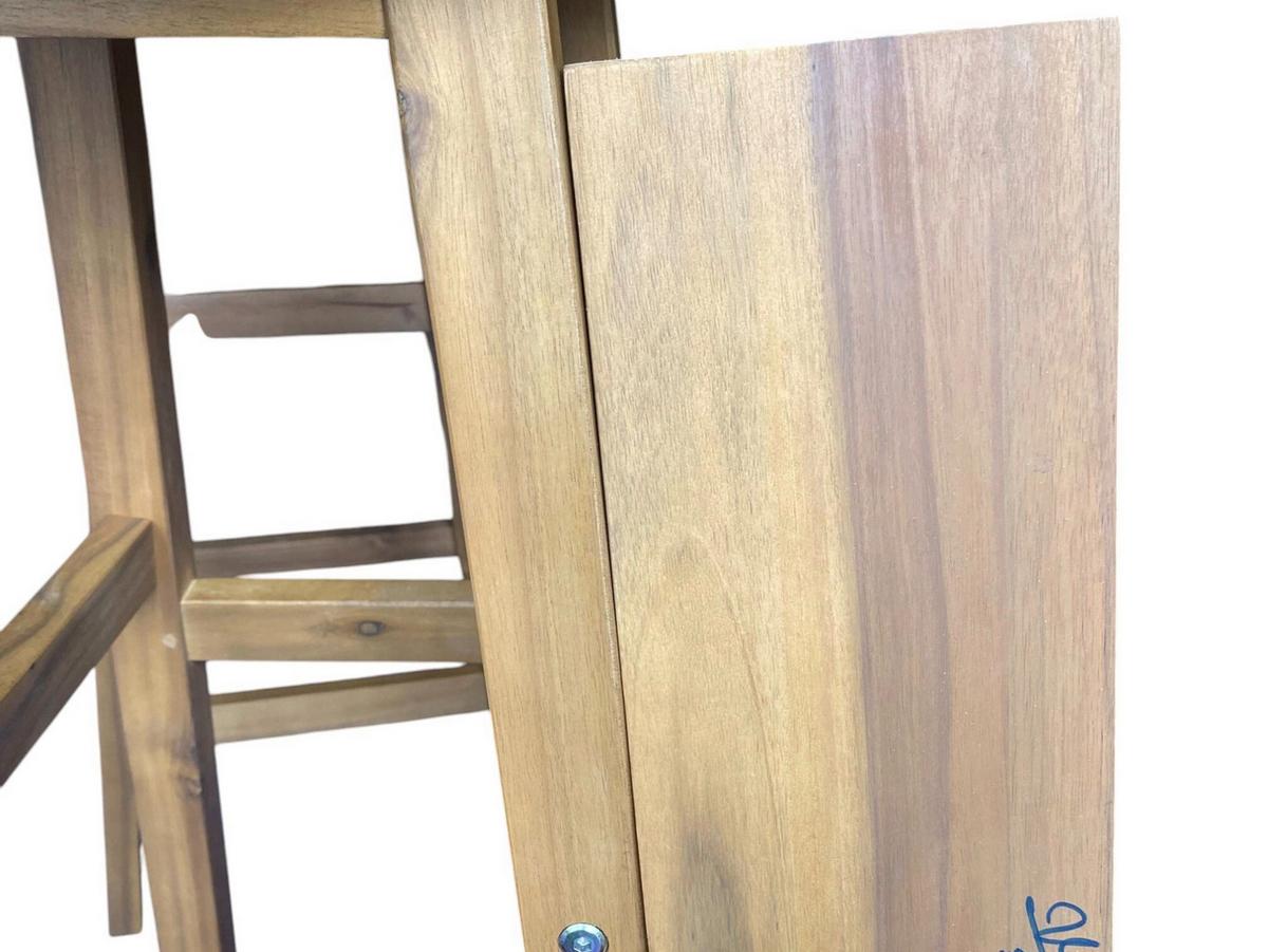 Barhocker-Set aus Akazie ca. 34x34x76 cm - Akaziefarben, Basics, Holz (34/34/76cm)