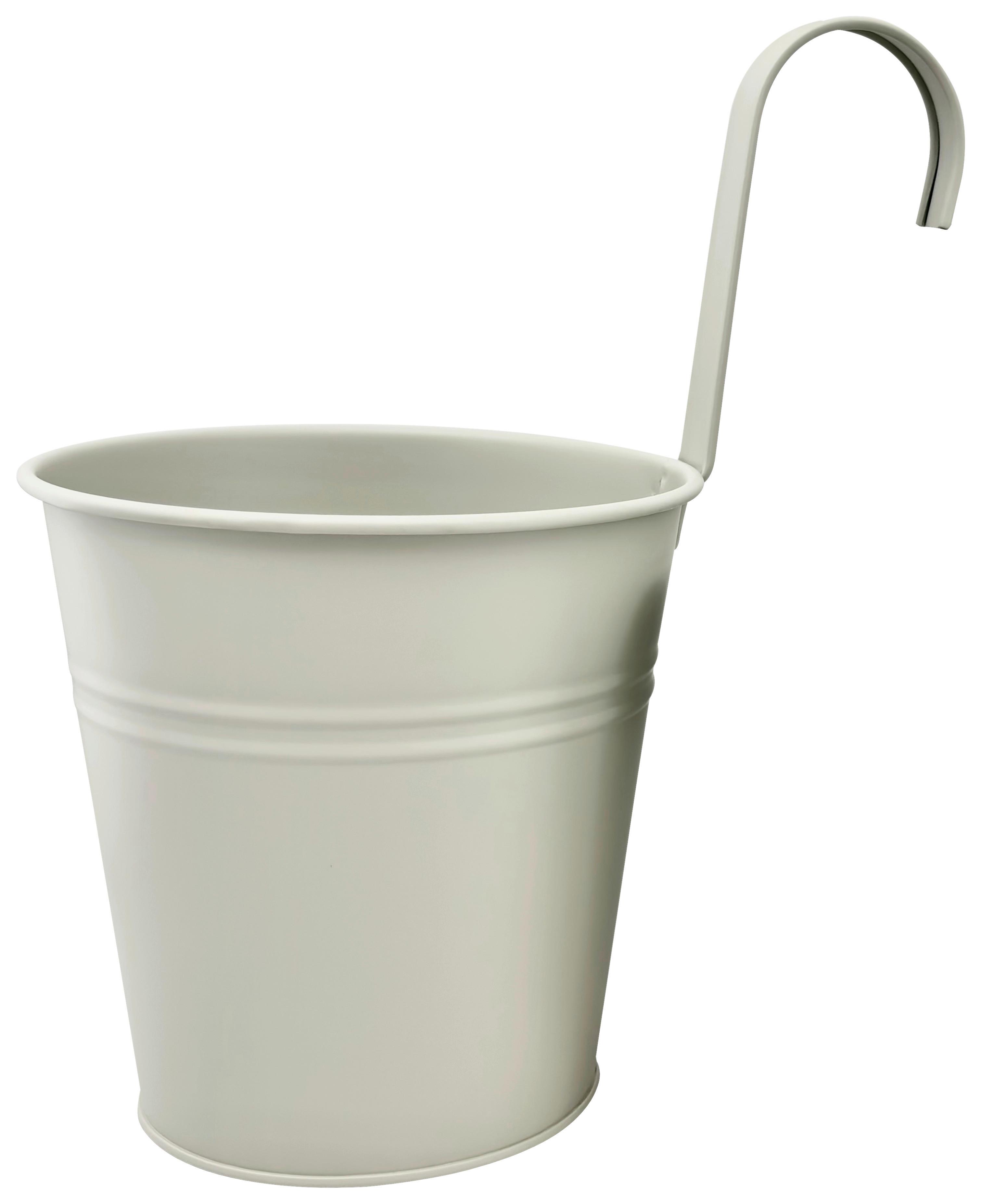 Obal na kvetináč ZANA - svetlosivá, kov (15/15,5cm) - Mömax