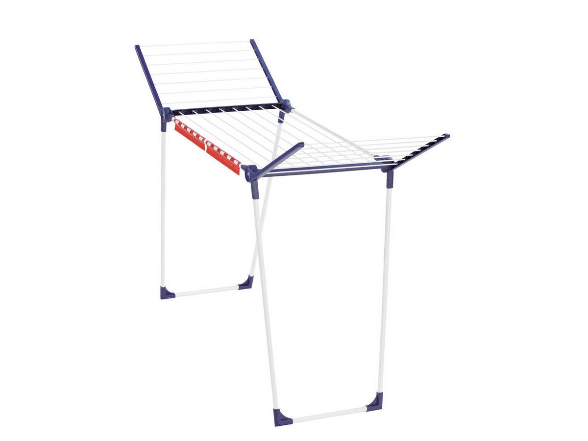 Wäscheständer Pegasus 160solid Slim LxBxH: 55x173x107cm - Blau/Weiß, Basics, Kunststoff/Metall (55/173/107cm) - Leifheit
