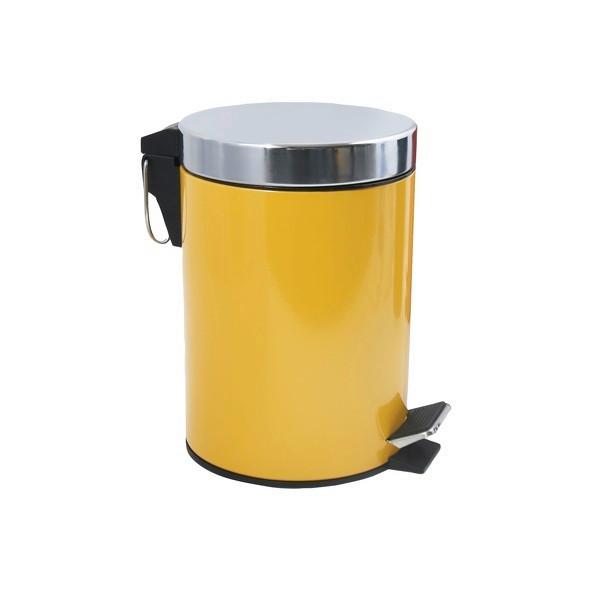 Kosmetikeimer Unis 3l Gelb Metall Dxh 17x25 - Currygelb/Schwarz, Basics, Kunststoff/Metall (17kg)