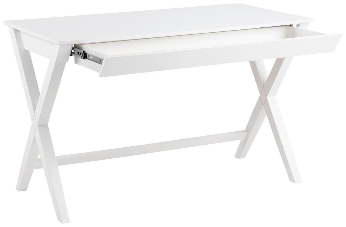 Schreibtisch Writex - Weiß, Trend, Holz (120/60/75cm) - MID.YOU