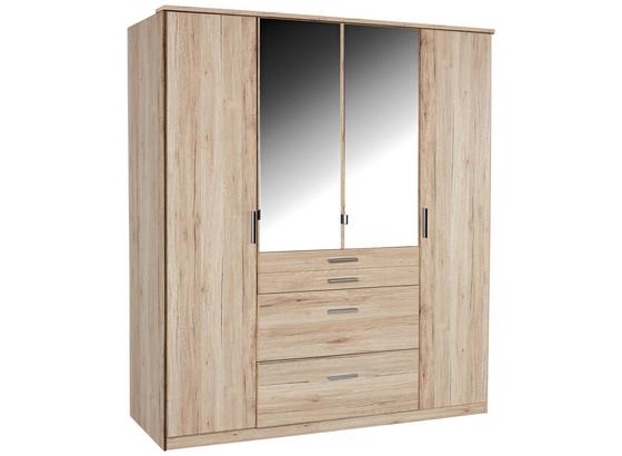Šatná Skriňa Aachen - farby dubu, Konvenčný, kompozitné drevo (180/198/58cm) Šatná Skriňa Aachen - farby dubu, Konvenčný, kompozitné drevo (180/198/58cm)