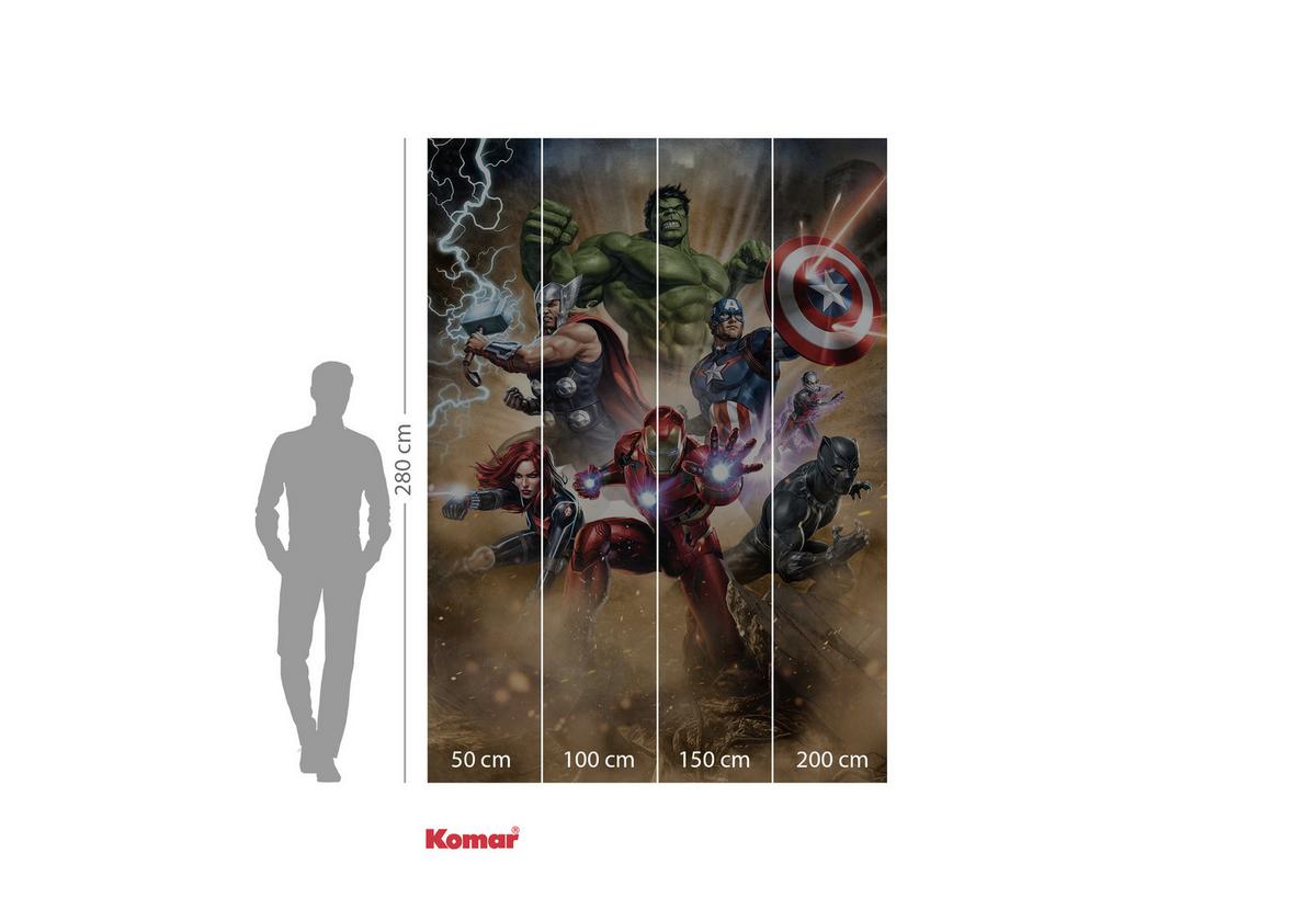 Fototapete Avengers Superpower - Multicolor, Trend, Textil (200/280cm)