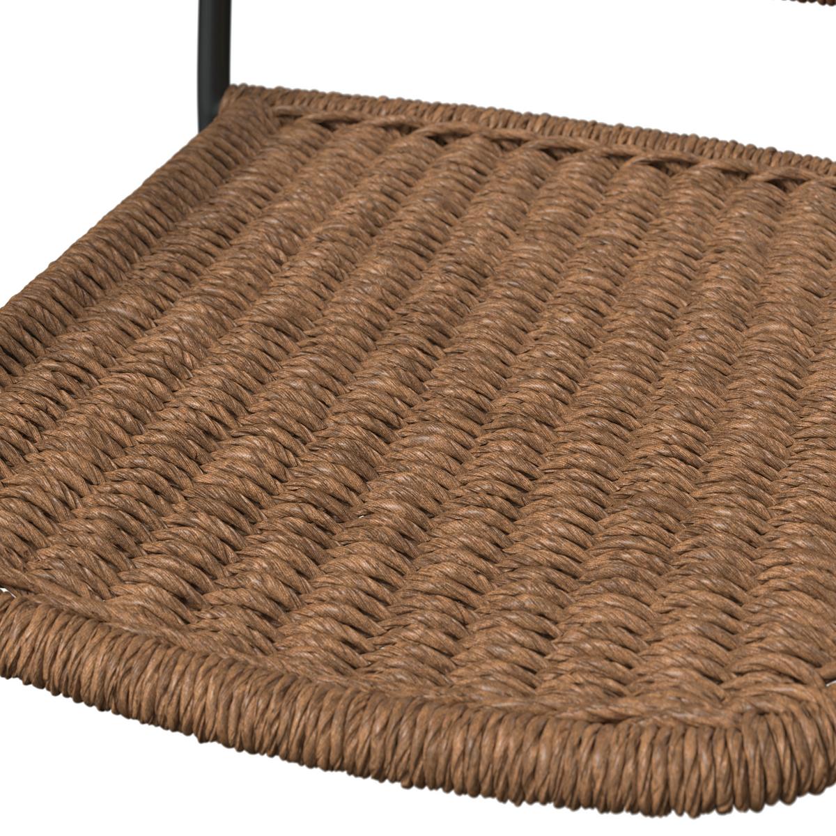 Gartensessel Clara - Gelb/Braun, MODERN, Kunststoff/Metall (58/63/90cm) - Beldano