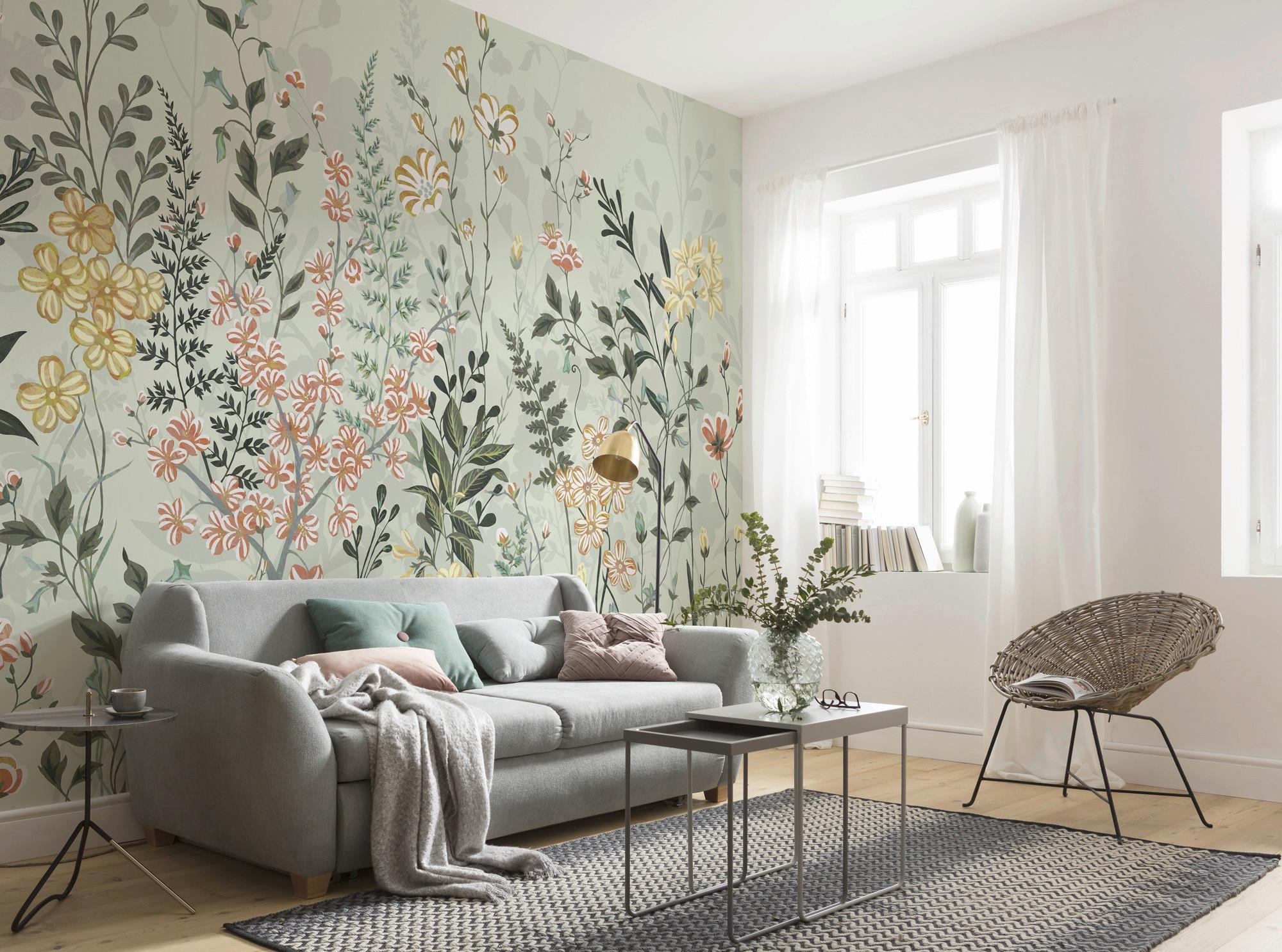 Vliestapete Hay Meadow - Multicolor, Basics (400/250cm) - Komar