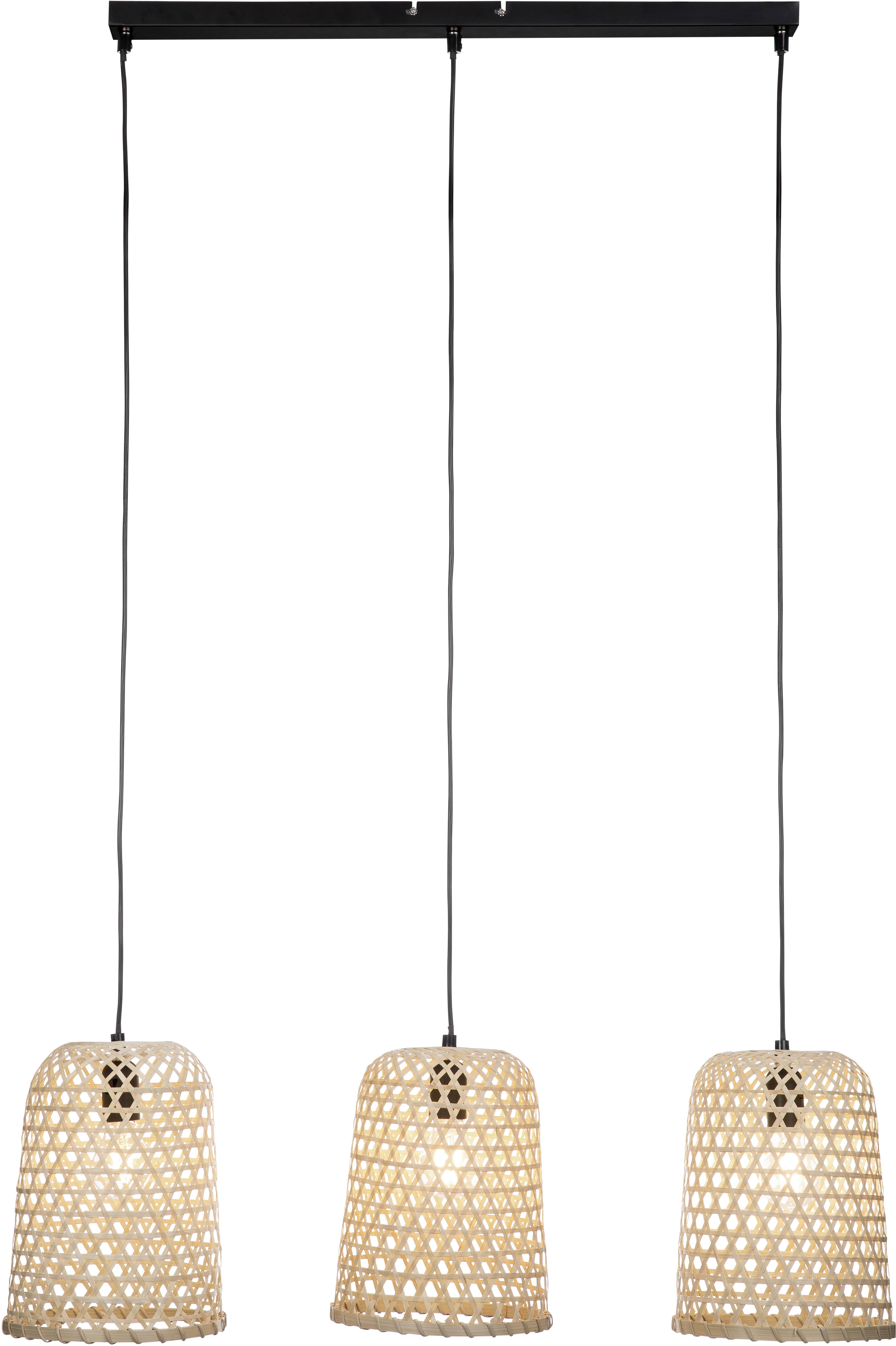 Závesné Sviedilo Gaio - prírodné farby, Moderný, kov/prírodné materiály (80/21/130cm) - Bessagi Home