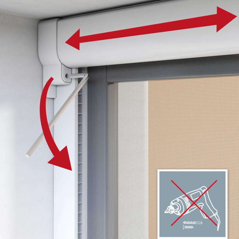 Insektenschutzrollo in Weiß