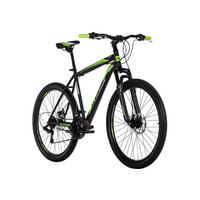 Mountainbike Hardtail 26 Zoll Catappa 21 Gänge - Schwarz/Grün, Basics, Metall (134/20,5/74cm) - KS Cycling