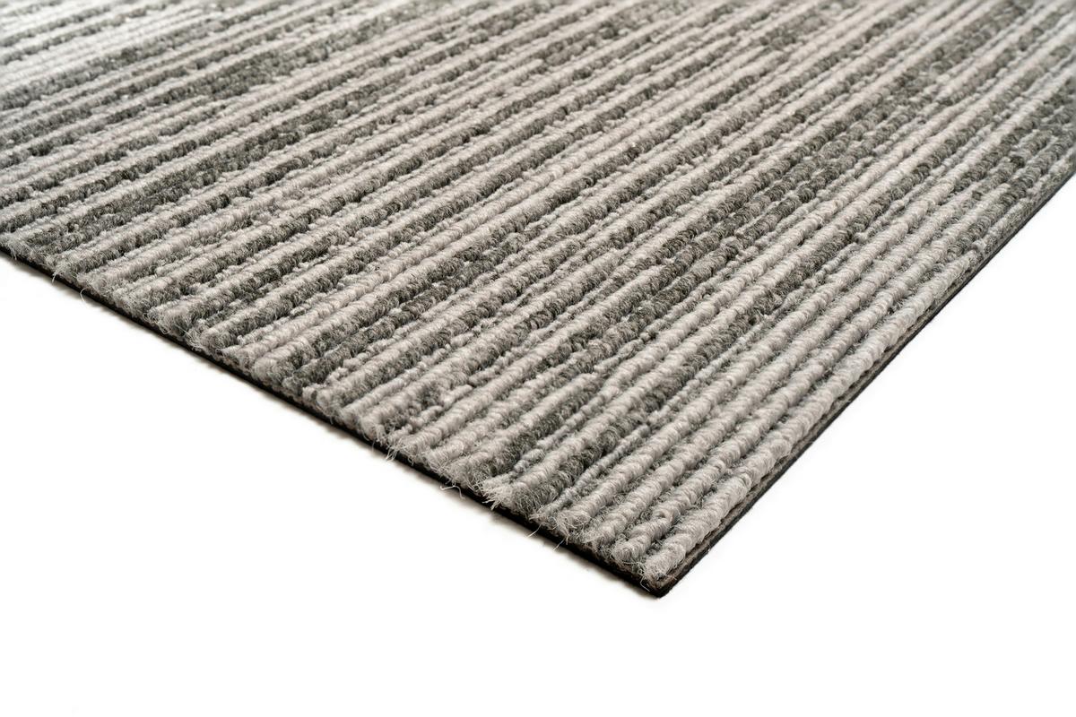 Teppichfliese Hellgrau Ambition 50x50 cm Florhöhe 3mm - Hellgrau, Basics, Textil (50/50cm)