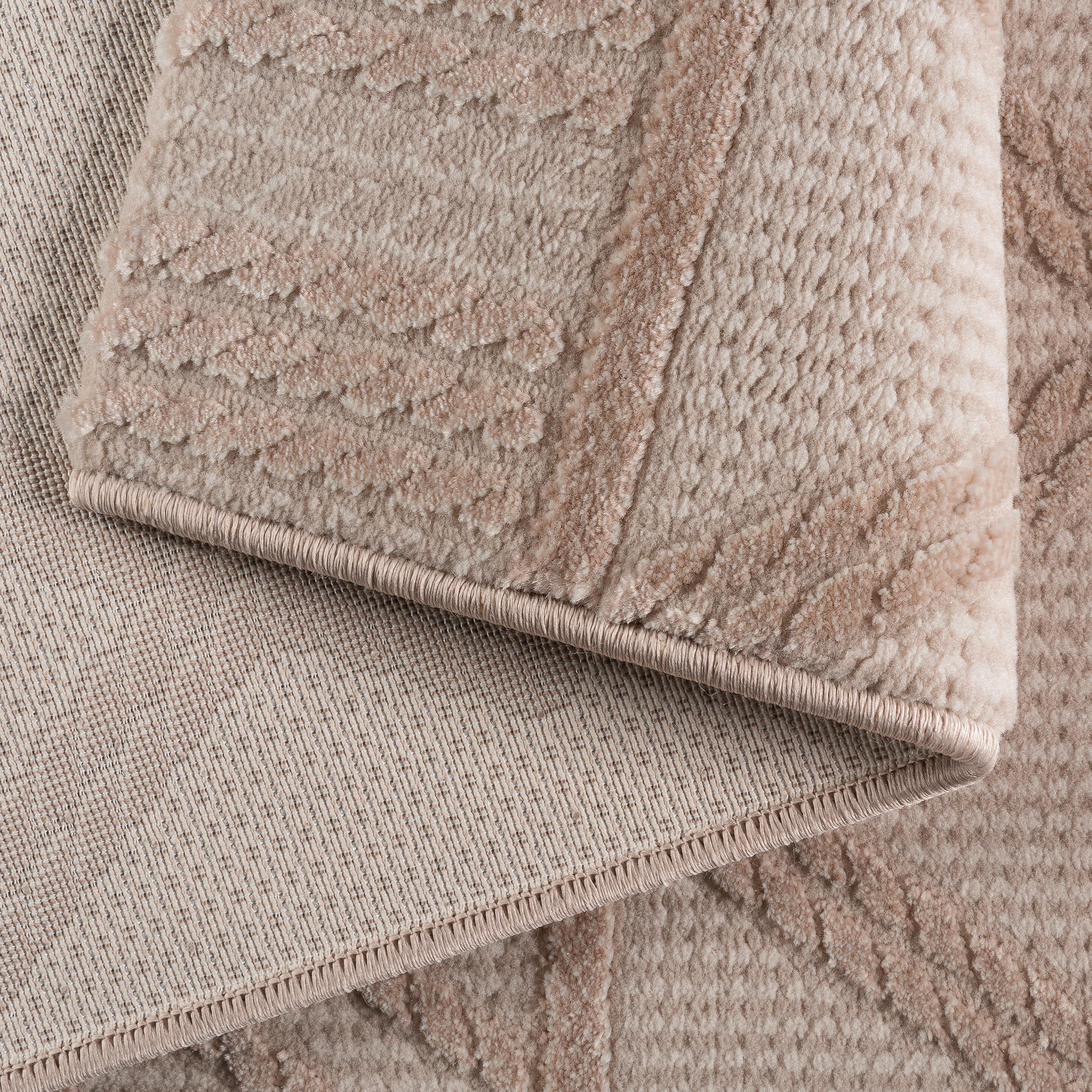 Webteppich Beige Ricarda 80x150 cm - Beige, MODERN, Textil (80/150cm)