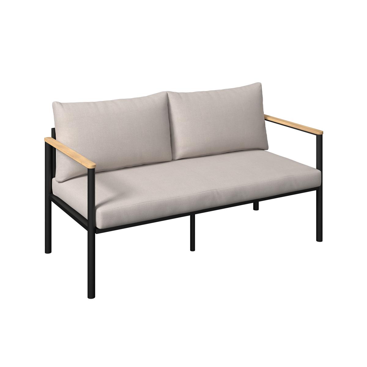 Loungegarnitur Tampa - Braun, MODERN, Holz/Textil (135,5/82/68cm) - Beldano