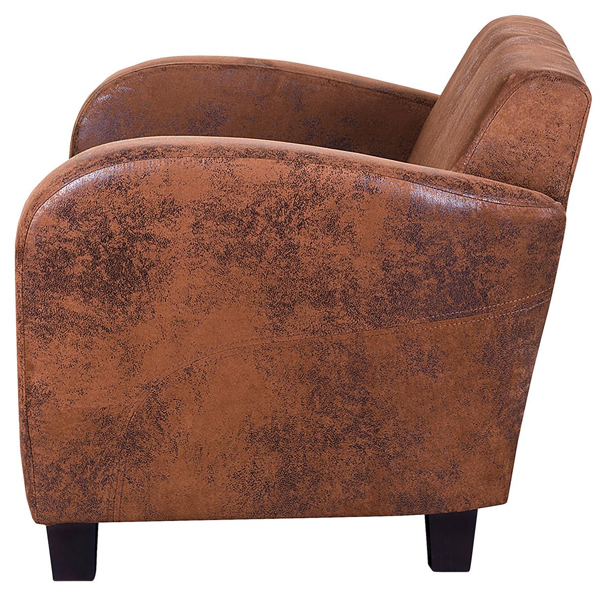 2-sitzer-sofa Antis Braun B: 152 Cm - Dunkelbraun/Braun, Design, Textil (152/80/89cm) - Livetastic