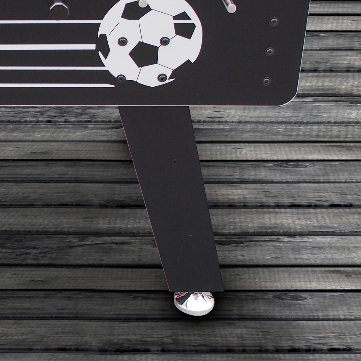 Tischfußball Arena Holz Schwarz + 4 Bälle, Torzähler - Schwarz, Basics, Holz (75/88/141cm) - Ambia Garden