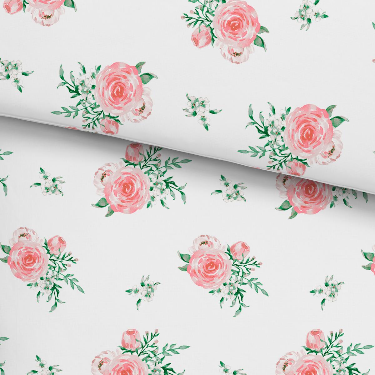 Ágyneműhuzat-garnitúra Christa - pink/fehér, Romantik / Landhaus, textil - James Wood