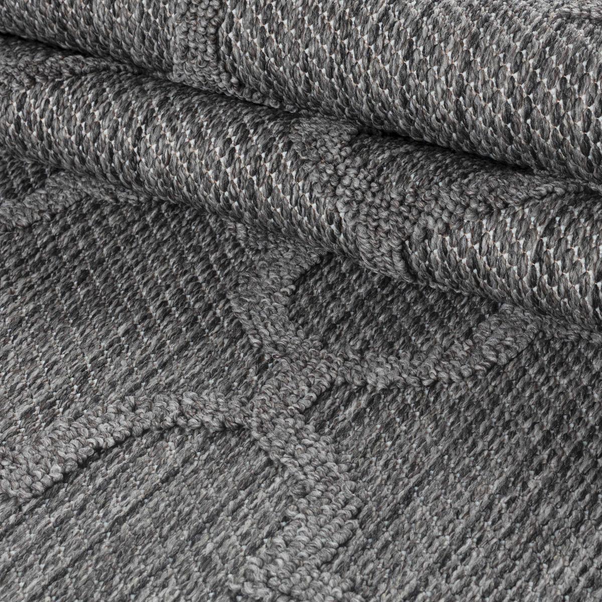 Outdoorteppich Patara - Grau, Design, Textil (160/230cm) - Novel