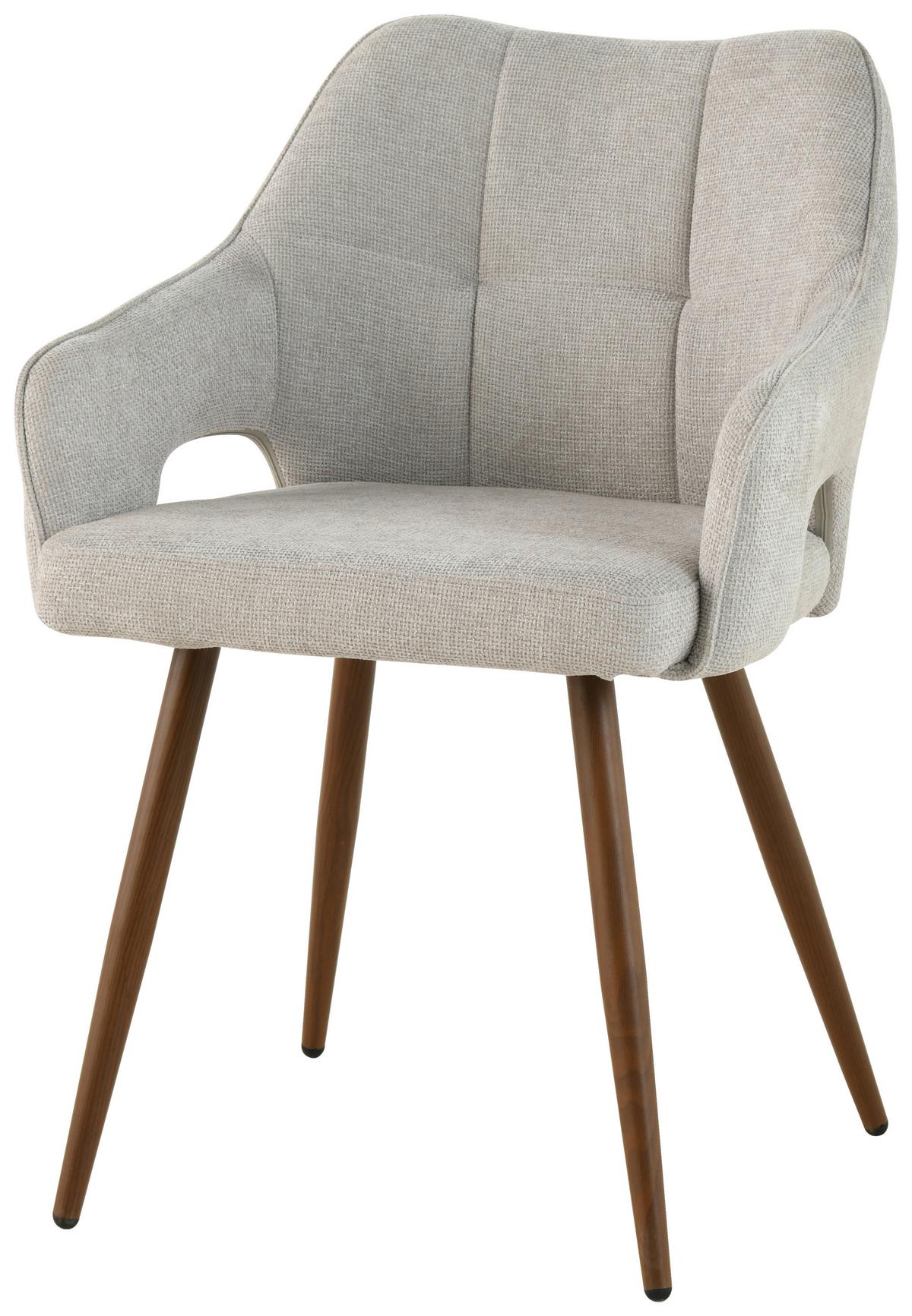 ŽIDLE S PODRUČKAMI JAMIE - světle hnědá/barvy vlašských ořechů, Lifestyle, kov/dřevo (55/80/60cm) - MID.YOU
