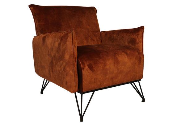 Sessel Mika Luxuryb:72cm Kupferfarben - Schwarz/Kupferfarben, Design, Textil (72/85/77cm) - Livetastic Sessel Mika Luxuryb:72cm Kupferfarben - Schwarz/Kupferfarben, Design, Textil (72/85/77cm) - Livetastic