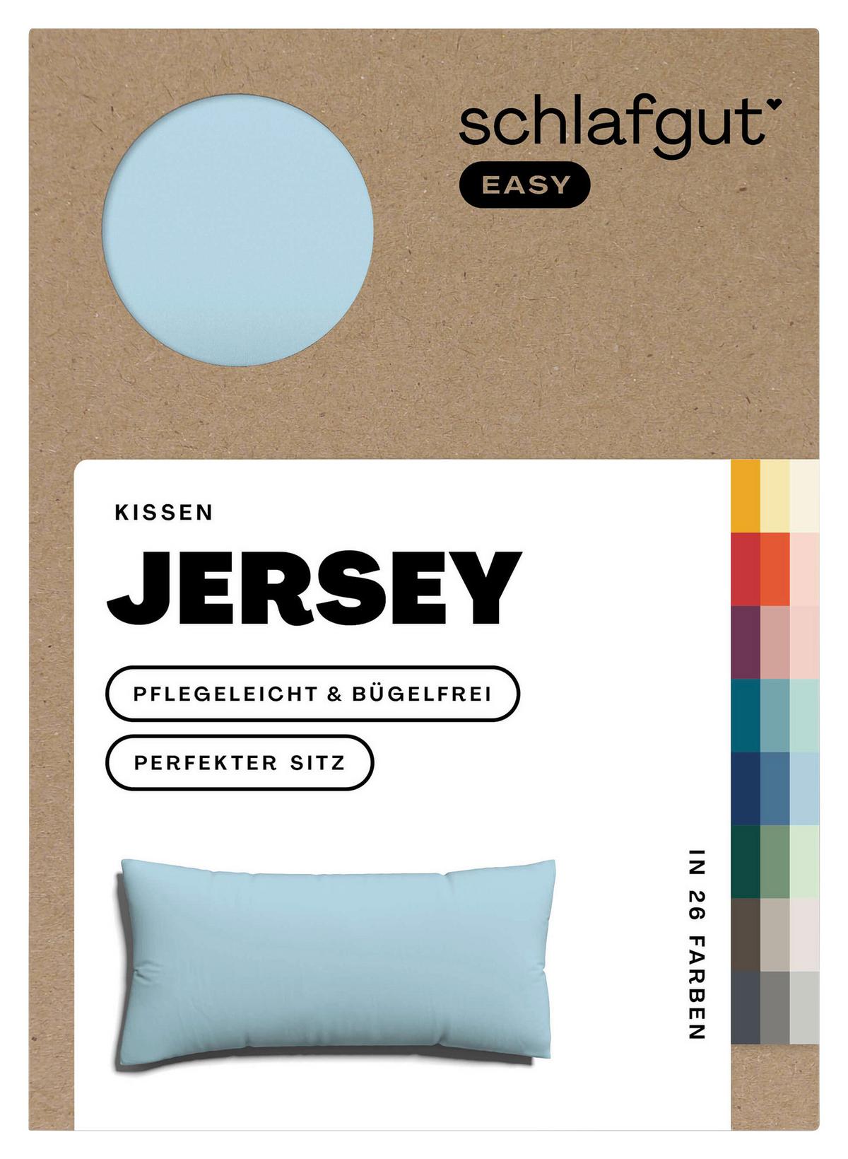 Kopfpolsterbezug Easy Jersey - Hellblau, Basics, Textil (40/80cm) - Schlafgut