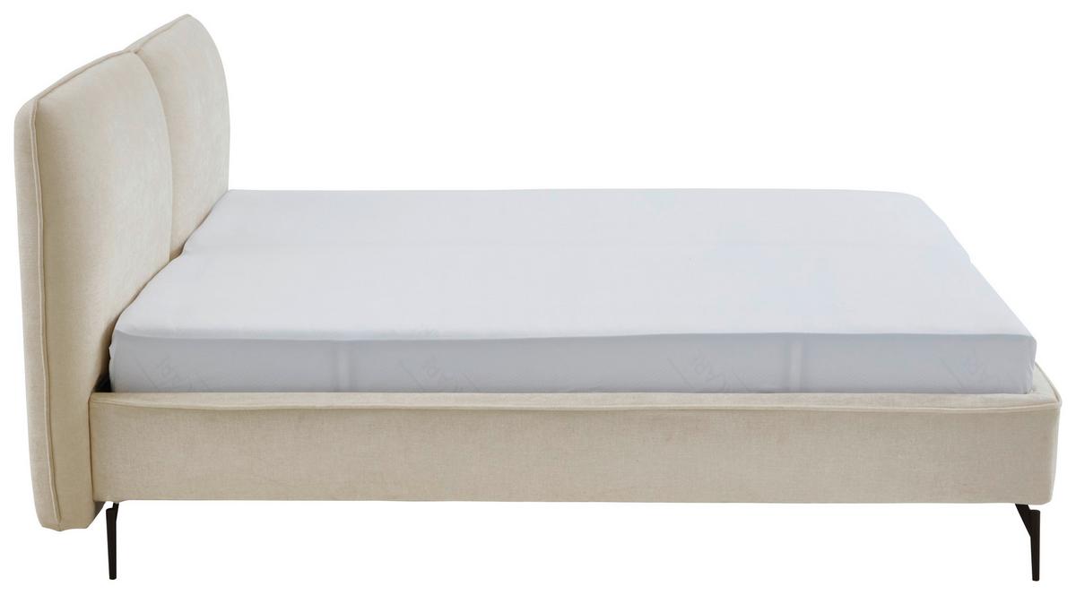 Polsterbett Infinity Liberty Creme 180x200cm - Creme/Schwarz, MODERN, Textil (180/200cm) - Livetastic