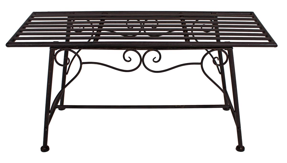Gartenbank Stahl 2-sitzer Lorin - Rostfarben, MODERN, Metall (83/45/27cm)