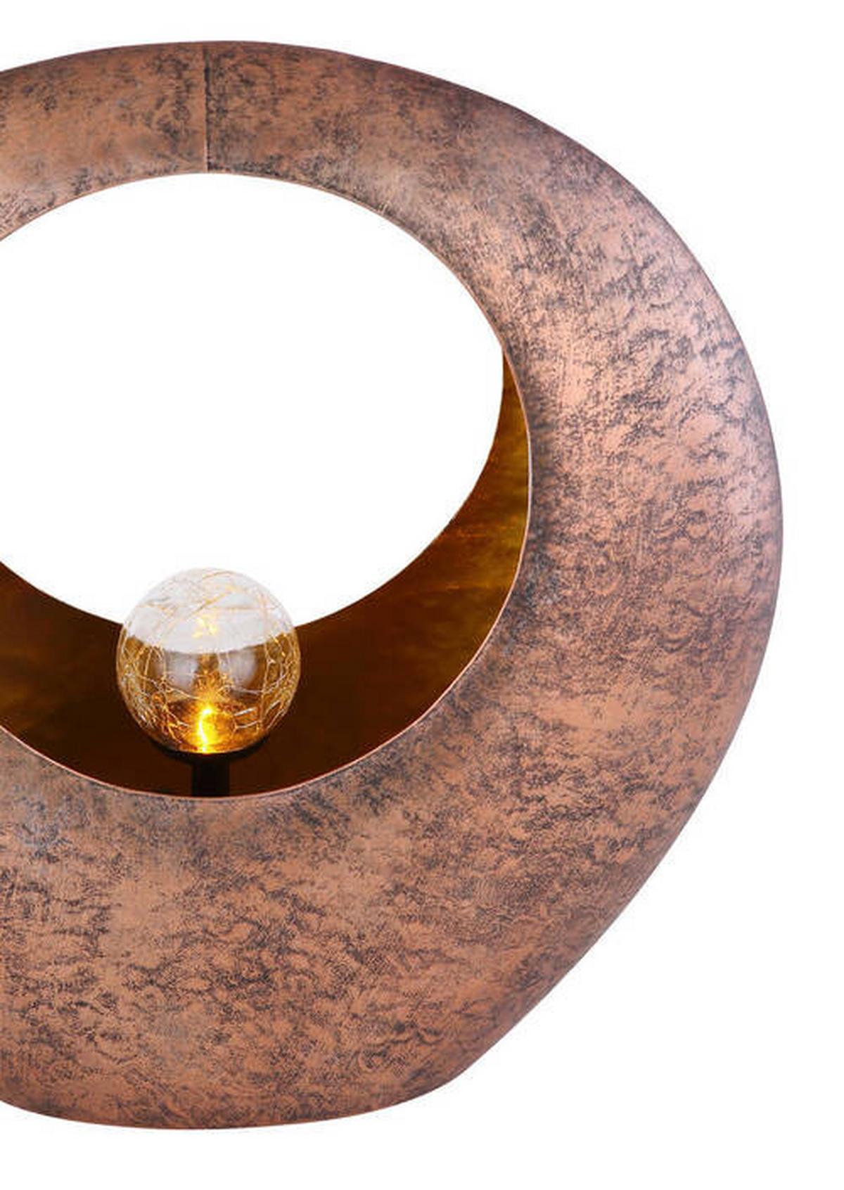 Solarleuchte 36521 - Klar/Messingfarben, Design, Glas/Metall (35/13,5/37cm) - Globo