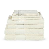 Frottierset Ecru 8-Teilig - Ecru, Basics, Textil (70/140null)