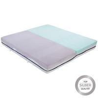 Komfortschaummatratze Ergo Duo 180x200cm Mittelfest - Weiß, Textil (180/200cm) - Primatex