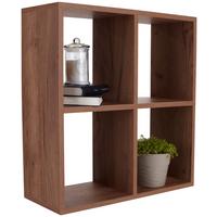 Wandregal Alex B: 60 cm Kraft Eiche Dekor 4 Fächer - Eichefarben, MODERN, Holz (60/60/18cm)