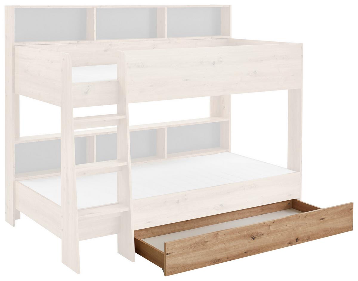 Bettkasten Sway B: 165 Cm Eiche Artisan Dekor Mit Rollen - Eiche Artisan, KONVENTIONELL, Holzwerkstoff (165/14/62cm)