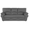 Schlafsofa Oslo, Anthrazit B: 205 Cm - Anthrazit/Schwarz, Design, Leder (205/92/85cm) - Livetastic