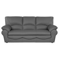 Schlafsofa Oslo, Anthrazit B: 205 Cm - Anthrazit/Schwarz, Design, Leder (205/92/85cm) - Livetastic