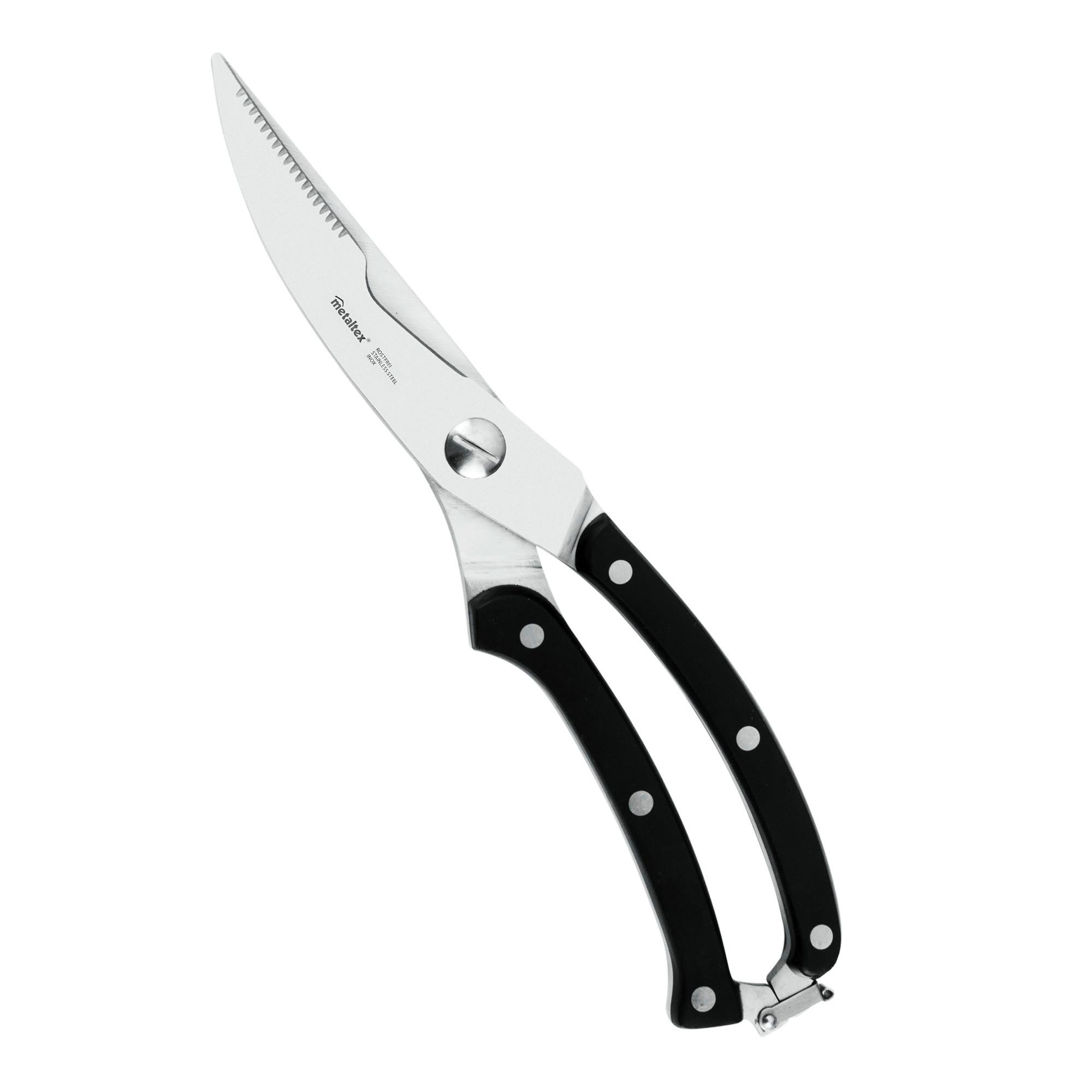 Baromfivágó Olló Mareka - nemesacélszínű, Basics, fém (6,8/31,6/1,7cm) - Metaltex