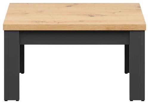 Couchtisch Hesen Coffee Table - Graphitfarben/Eiche Artisan, Design, Holzwerkstoff (75/75/40cm)