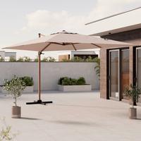 BOČNÍ SLUNEČNÍK KAIRO - hnědá/béžová, Basics, kov/textil (300/275/400cm)