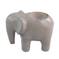 Teelichthalter Ellie - Large - Braun/Weiß, LIFESTYLE, Keramik (13,2/8,3/10,2cm) - Luca Bessoni