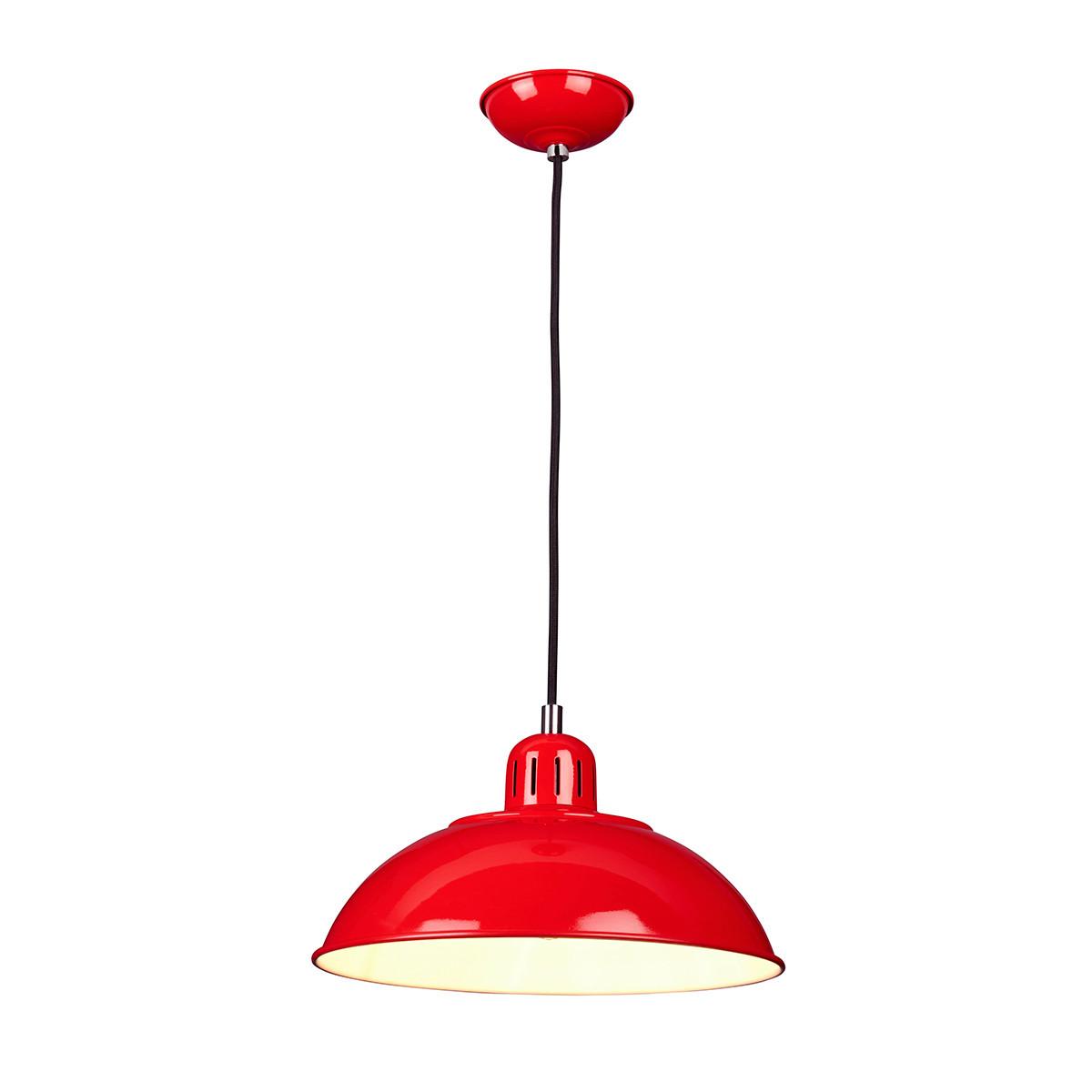 Hängeleuchte Franklin-P-Red - Rot, Design, Metall (30/29.9cm) - Elstead Lighting