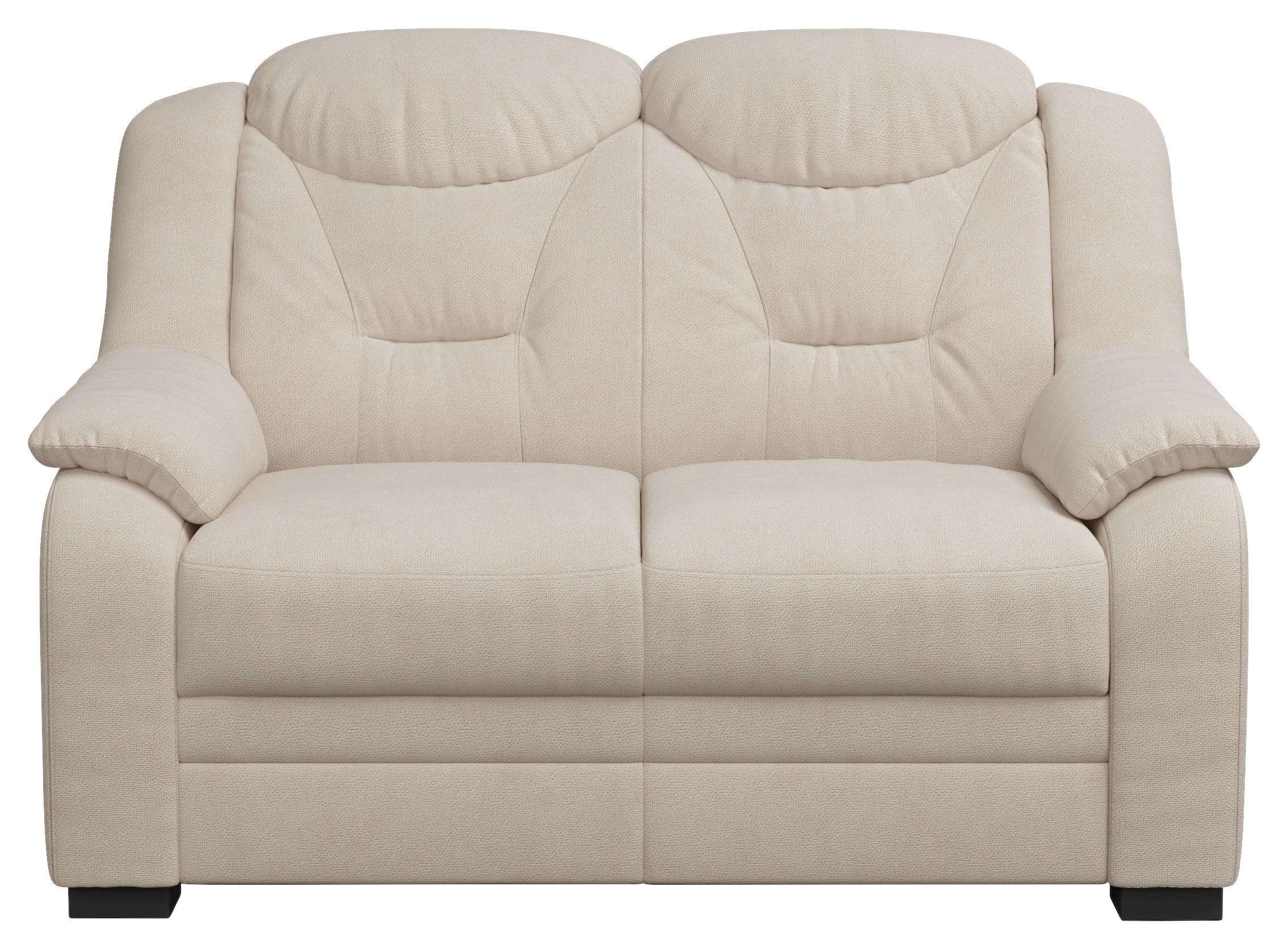 2-SITZER-SOFA Marcus Beige B: 138 cm - Beige/Schwarz, Basics, Textil (138/99/99cm) - MID.YOU