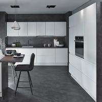 Einbauküche Ip4820 Frei Planbar Modernes Design - Anthrazit/Weiß, MODERN, Holzwerkstoff - Impuls