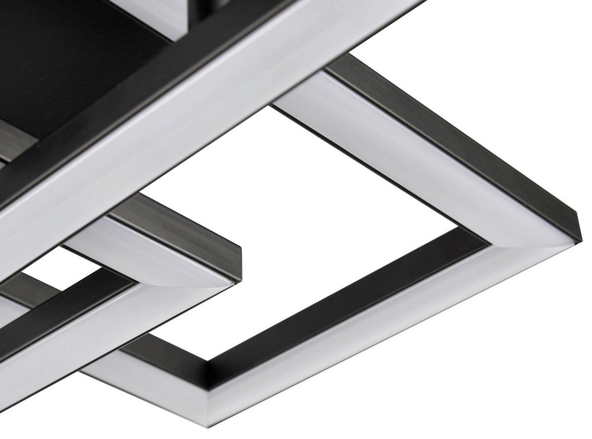 Stropní svítidlo Ferm, černá, max.24 W - černá, Moderní, plast (65/34,8/7,3cm) - Premium Living