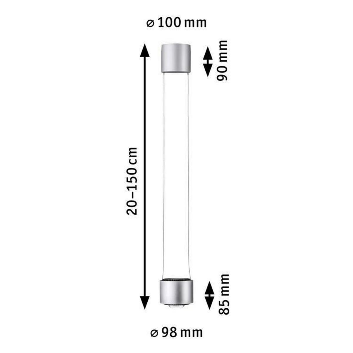 Schienensystem-Hängeleuchte 96811 Urail Aldan - Basics (9,8/20-150cm) - Paulmann