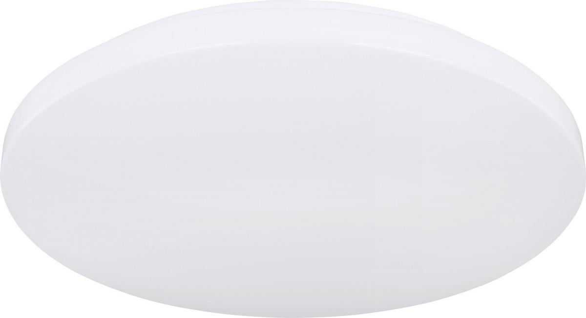 LED-Deckenleuchte Martina Ø 40 cm mit Farbtemperaturwechsler - Opal/Weiß, MODERN, Kunststoff/Metall (40/7,6cm) - Luca Bessoni