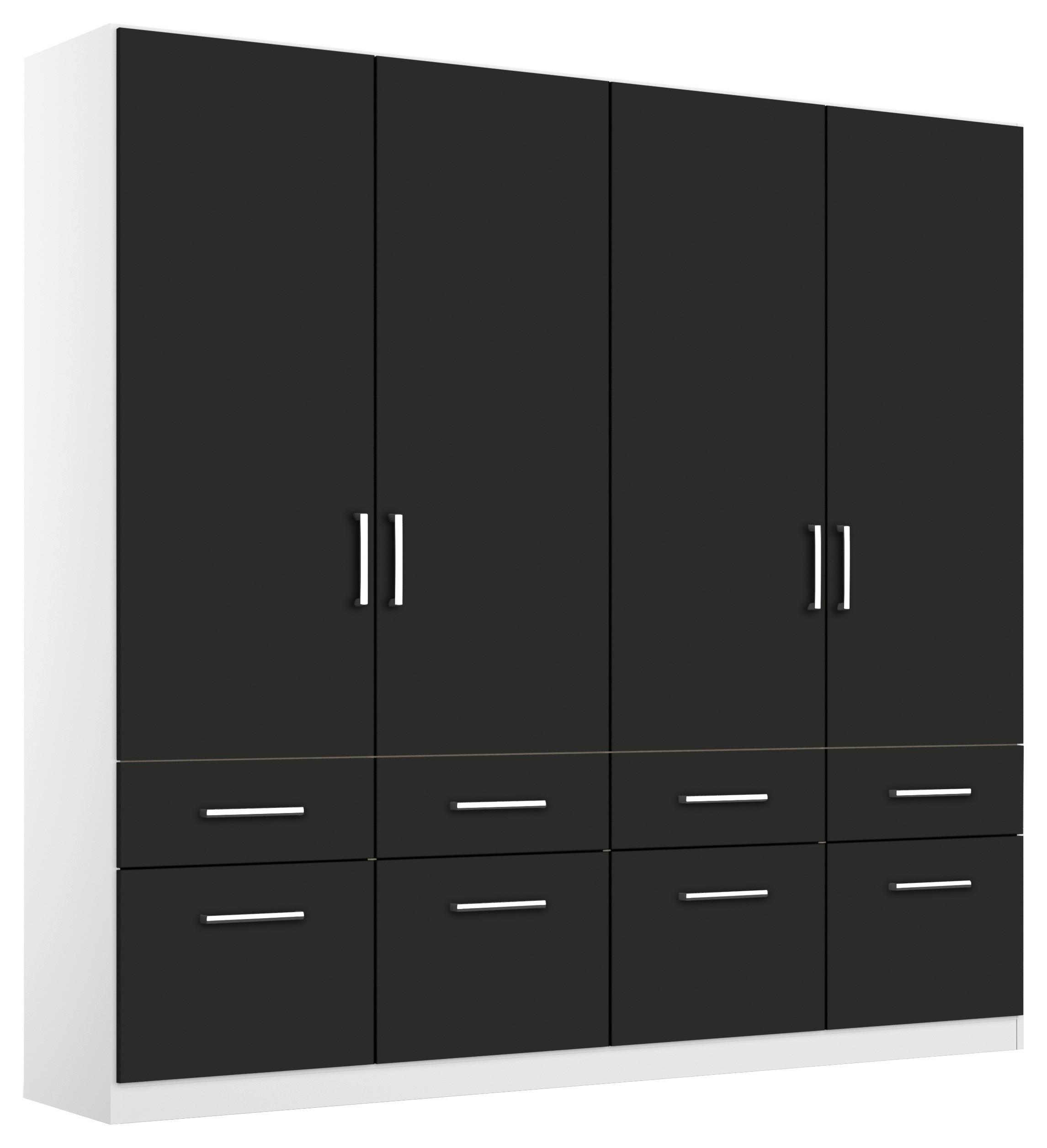 Drehtürenschrank Berlin Weiß/Grau B: 181 cm