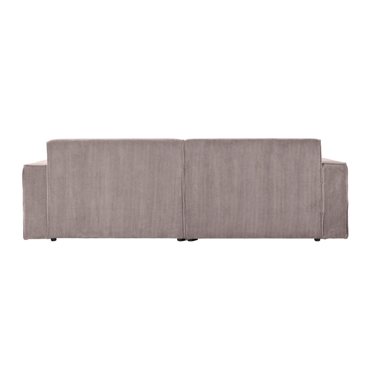 Rohová sedačka LOFT, ľavá, sivohnedý menčester - sivohnedá/čierna, Modern, textil/plast (172/75/265cm) - Mömax