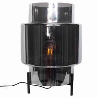 Tischlampe Ebbotv Anthrazit 3 Helligkeitsstufen - Anthrazit/Schwarz, Design, Glas/Metall (27/37cm) - By Rydéns