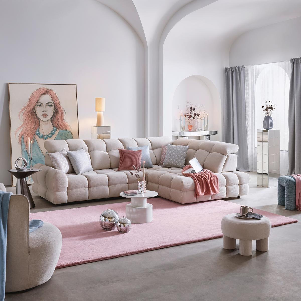 HOTOVÝ ZÁVES SPARKLE - sivá/strieborná, textil (140/245cm) - Mömax