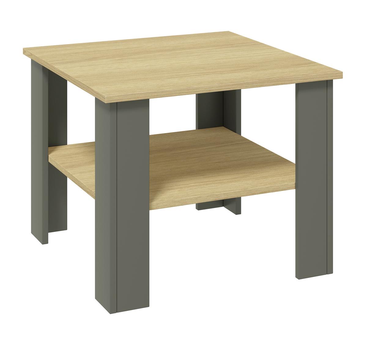 KONFERENČNÝ STOLÍK DISALO - dub medový/antracitová, Design, kompozitné drevo (55/55/44cm) - Livetastic